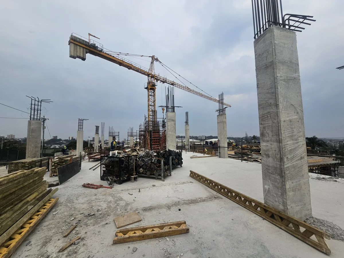 Reinforced-concrete building frame on a KAD Consulting Engineers project