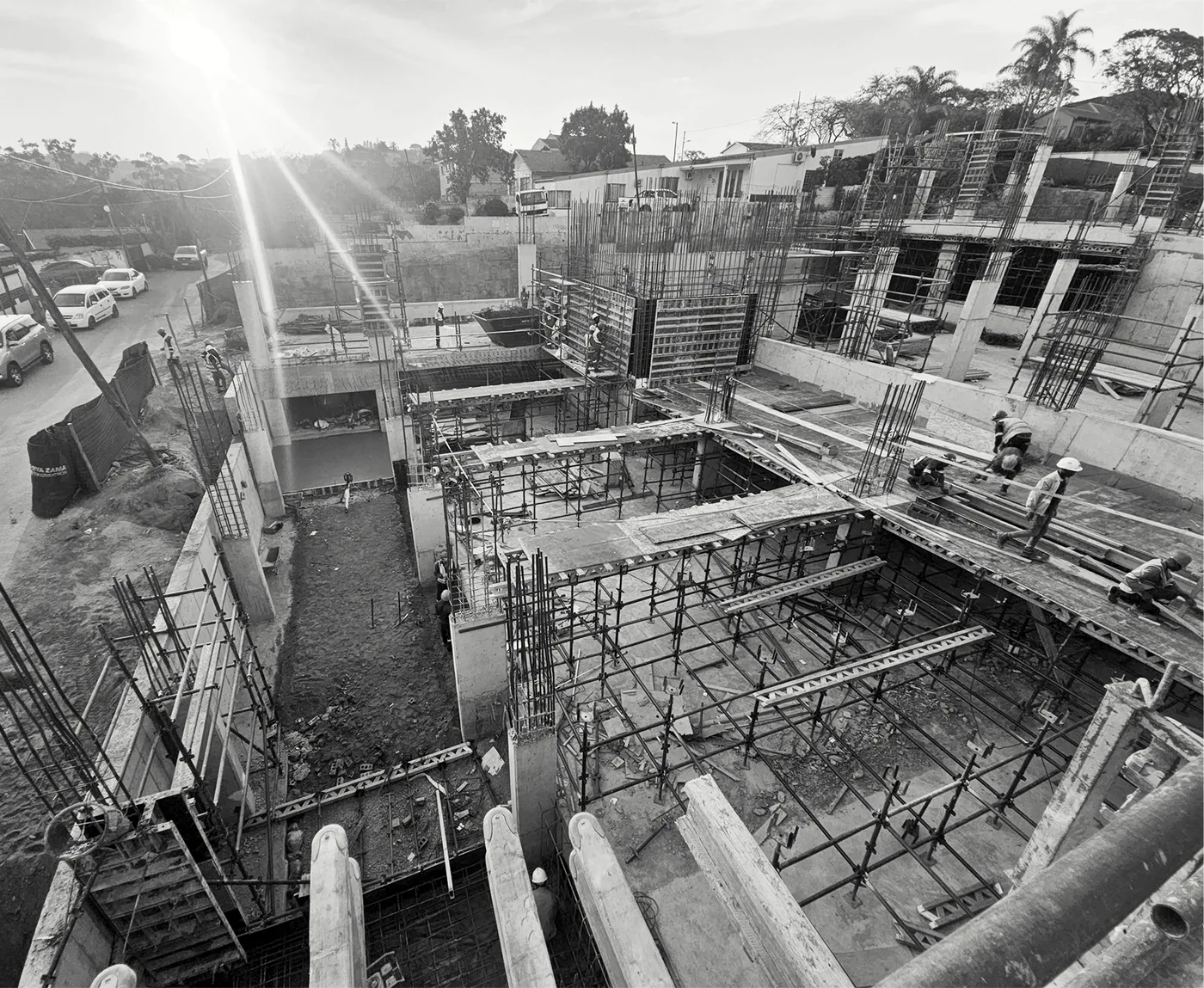 Multi-storey healthcare development under construction
